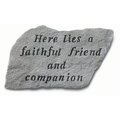 Kay Berry Inc Kay Berry- Inc. 67720 Here Lies A Faithful Friend And Companion - Memorial - 14.5 Inches x 9.5 Inches 67720